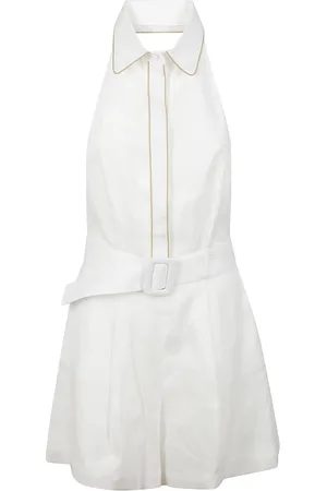 MVP Wardrobe Kombinezony, Kobieta, Biały, S, Elegancka Sukienka dla Komfortu i Stylu
