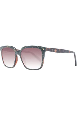 Ted Baker Akcesoria, Kobieta, Wielobarwność, ONE SIZE, Kolorowe Kwadratowe Okulary Przeciwsłoneczne Dla Kobiet Gradient