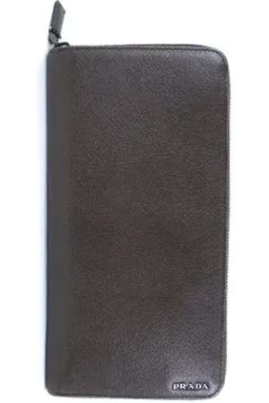Prada Pre-owned, Kobieta, Czarny, ONE SIZE, Skóra, Pre-owned skórzane portfele