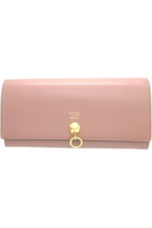 Fendi Pre-owned, Kobieta, Różowy, ONE SIZE, Skóra, Pre-owned skórzane portfele