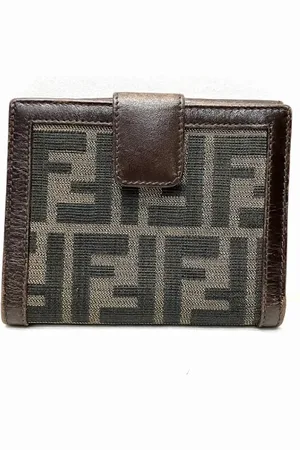 Fendi Pre-owned, Kobieta, brązowy, ONE SIZE, Skóra, Pre-owned portfele płócienne