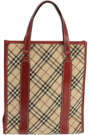 Burberry Pre-owned, Kobieta, Beżowy, ONE SIZE, Pre-owned Canvas totes