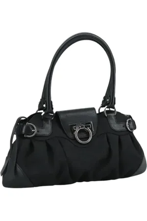 Salvatore Ferragamo Pre-owned, Kobieta, Czarny, ONE SIZE, Pre-owned Canvas handbags