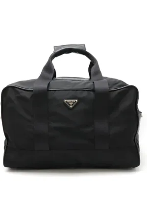 Prada Pre-owned, Mężczyzna, Czarny, ONE SIZE, Skóra, Pre-owned Canvas prada-bags