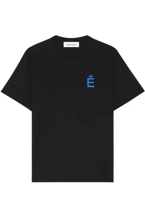 Etudes Koszulki, Mężczyzna, Czarny, S, Czarne T-shirty i Pola z nadrukiem logo