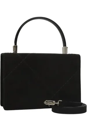 Salvatore Ferragamo Pre-owned, Kobieta, Czarny, ONE SIZE, Zamsz, Pre-owned Suede handbags