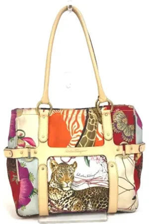 Salvatore Ferragamo Pre-owned, Kobieta, Wielobarwność, ONE SIZE, Pre-owned Fabric shoulder-bags