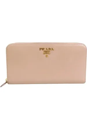 Prada Pre-owned, Kobieta, Różowy, ONE SIZE, Skóra, Pre-owned skórzane portfele