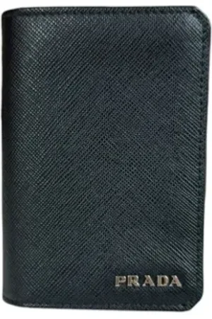 Prada Pre-owned, Kobieta, Czarny, ONE SIZE, Skóra, Pre-owned skórzane portfele