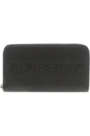 Burberry Pre-owned, Kobieta, Czarny, ONE SIZE, Skóra, Pre-owned skórzane portfele