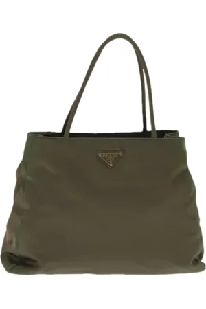 Prada Pre-owned, Kobieta, Zielony, ONE SIZE, Pre-owned skórzane torby na ramię