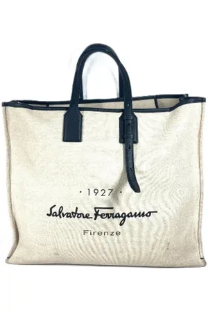 Salvatore Ferragamo Pre-owned, Kobieta, Beżowy, ONE SIZE, Skóra, Pre-owned Skórzane torebki