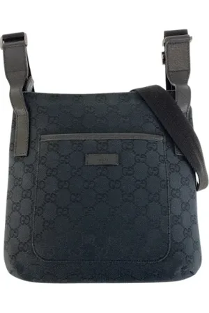 Gucci Pre-owned, Kobieta, Czarny, ONE SIZE, Skóra, Pre-owned Canvas crossbody-bags