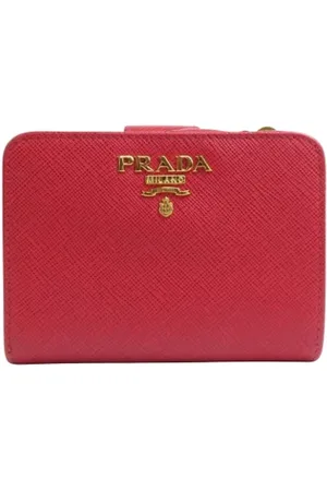 Prada Pre-owned, Kobieta, Czerwony, ONE SIZE, Skóra, Pre-owned skórzane portfele