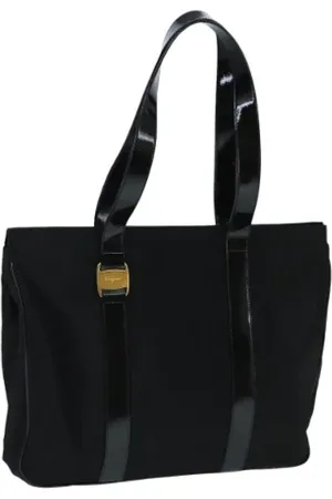 Salvatore Ferragamo Pre-owned, Kobieta, Czarny, ONE SIZE, Pre-owned Canvas handbags