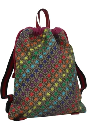 Gucci Pre-owned, Kobieta, Wielobarwność, ONE SIZE, Skóra, Pre-owned Leather backpacks