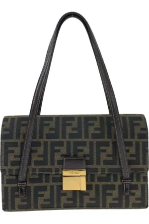 Fendi Pre-owned, Kobieta, brązowy, ONE SIZE, Pre-owned Canvas handbags