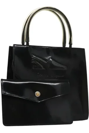 Salvatore Ferragamo Pre-owned, Kobieta, Czarny, ONE SIZE, Skóra, Pre-owned Skórzane torebki