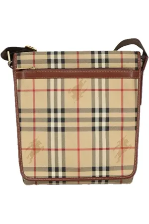 Burberry Pre-owned, Kobieta, Beżowy, ONE SIZE, Pre-owned Canvas shoulder-bags