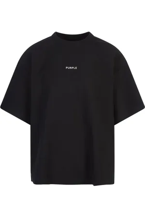 Purple Brand Koszulki, Mężczyzna, Czarny, L, Czarna Bawełniana Koszulka