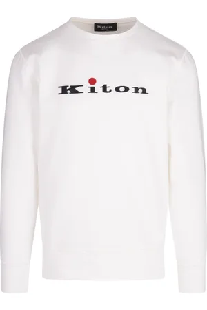 Kiton Bluzy, Mężczyzna, Biały, 2XL, Bawełna, Biała Bawełna Elastan Męska Koszula