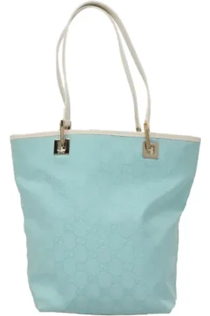 Gucci Pre-owned, Kobieta, Niebieski, ONE SIZE, Pre-owned Canvas totes