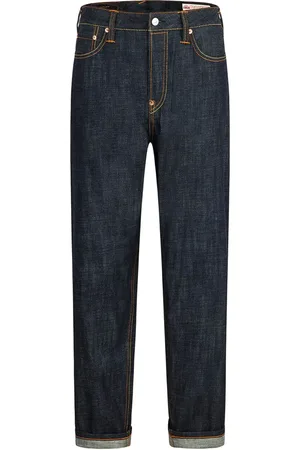 Evisu Jeansy, Mężczyzna, Niebieski, W38, Denim, Indigo Daicock Denim Jeansy