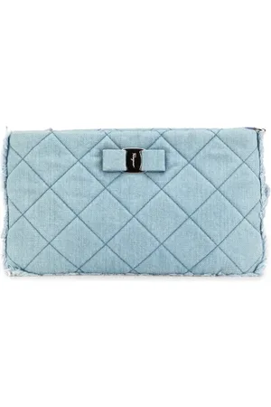 Salvatore Ferragamo Pre-owned, Kobieta, Niebieski, ONE SIZE, Denim, Pre-owned Denim clutches