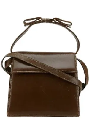 Salvatore Ferragamo Pre-owned, Kobieta, brązowy, ONE SIZE, Skóra, Pre-owned Canvas handbags