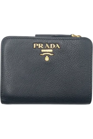 Prada Pre-owned, Kobieta, Czarny, ONE SIZE, Skóra, Pre-owned skórzane portfele