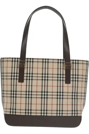 Burberry Pre-owned, Kobieta, Beżowy, ONE SIZE, Pre-owned Canvas handbags