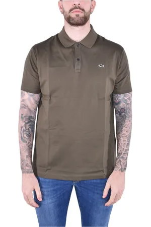 Paul & Shark Koszulki, Mężczyzna, Zielony, XL, Koszulka polo z bawełnianego piku