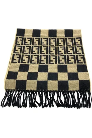 Fendi Pre-owned, Kobieta, Wielobarwność, ONE SIZE, Wełna, Pre-owned Wool scarves