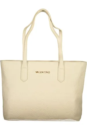 Valentino by Mario Valentino Torebki, Kobieta, Beżowy, ONE SIZE, Len, Beżowa Torebka z Rączkami