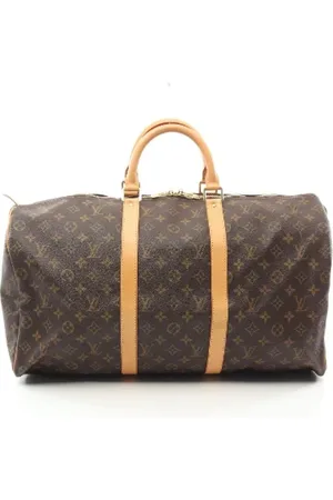 LOUIS VUITTON Pre-owned, unisex, brązowy, ONE SIZE, Skóra, Pre-owned Canvas travel-bags
