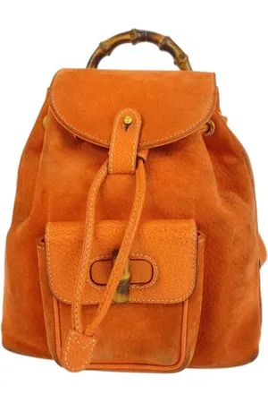 Gucci Pre-owned, Kobieta, Pomarańczowy, ONE SIZE, Skóra, Pre-owned Leather backpacks