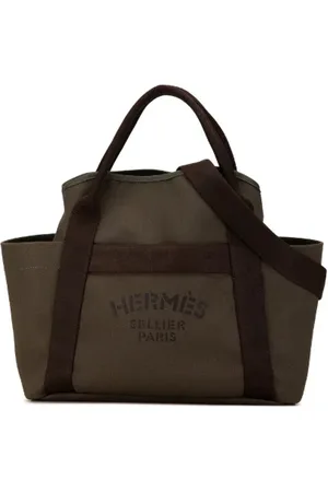 Hermès Pre-owned, Kobieta, Zielony, ONE SIZE, Skóra, Pre-owned Canvas handbags