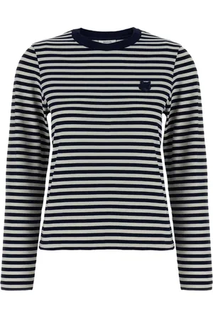 Maison Kitsuné Koszulki, Kobieta, Niebieski, XS, Niebieskie koszulki i pola
