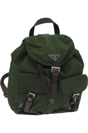 Prada Pre-owned, Kobieta, Zielony, ONE SIZE, Nylon, Pre-owned Nylon backpacks