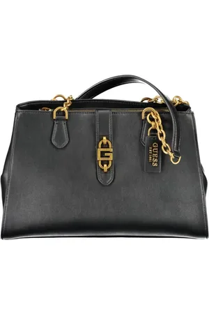 Guess Torebki, Kobieta, Czarny, ONE SIZE, Len, Czarna Torba Damska z Polietylenu