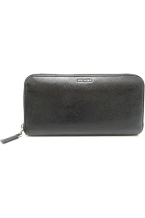 Prada Pre-owned, Kobieta, Czarny, ONE SIZE, Pre-owned portfele płócienne