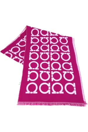 Salvatore Ferragamo Pre-owned, Kobieta, Fioletowy, ONE SIZE, Wełna, Pre-owned Wool scarves