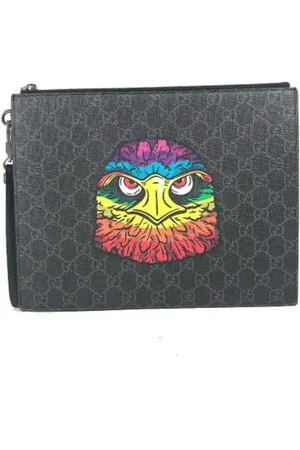 Gucci Pre-owned, Kobieta, Czarny, ONE SIZE, Bawełna, Pre-owned Cotton gucci-bags