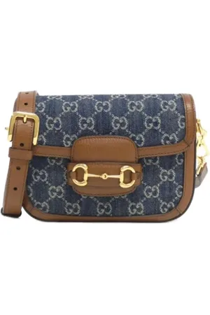 Gucci Pre-owned, Kobieta, Niebieski, ONE SIZE, Denim, Pre-owned Denim gucci-bags