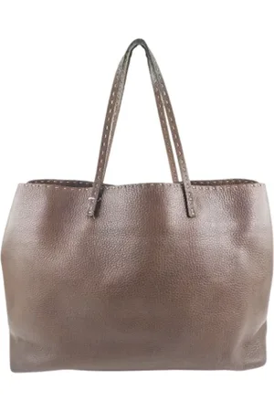 Fendi Pre-owned, Kobieta, brązowy, ONE SIZE, Skóra, Pre-owned Skórzane torebki
