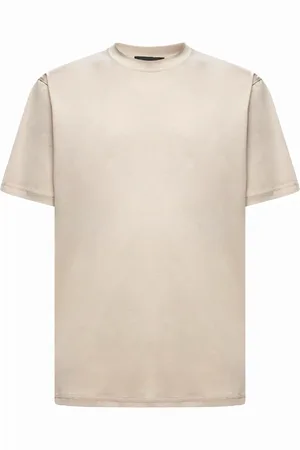 SALVATORE SANTORO Koszulki, Mężczyzna, Beżowy, XL, Beżowy T-shirt z bawełny z okrągłym dekoltem