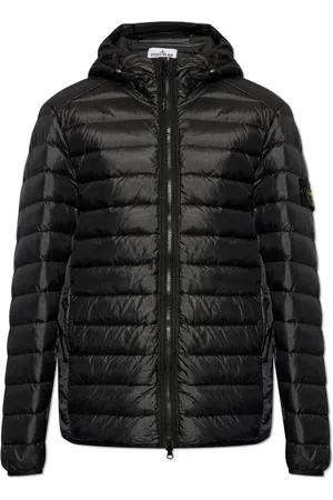 Stone Island Kurtki, Mężczyzna, Czarny, L, Kurtka z kapturem