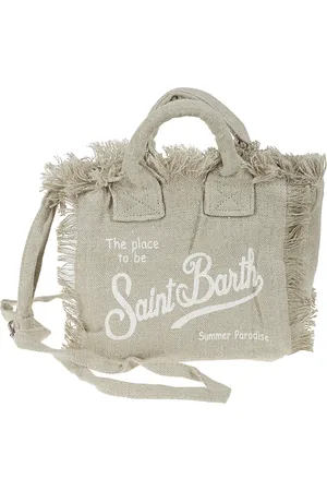 MC2 SAINT BARTH Torebki, Kobieta, Beżowy, ONE SIZE, Mini Linen Vanity Stylowa Moda
