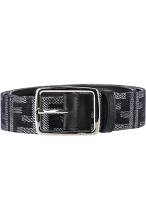 Fendi Pre-owned, Mężczyzna, Czarny, ONE SIZE, Denim, Pre-owned Cotton belts