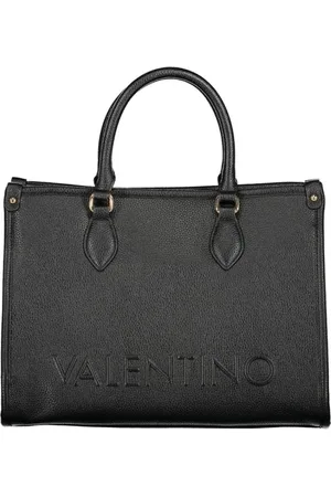 Valentino by Mario Valentino Torebki, Kobieta, Czarny, ONE SIZE, Len, Czarna Torba na Ramię z Polietylenu